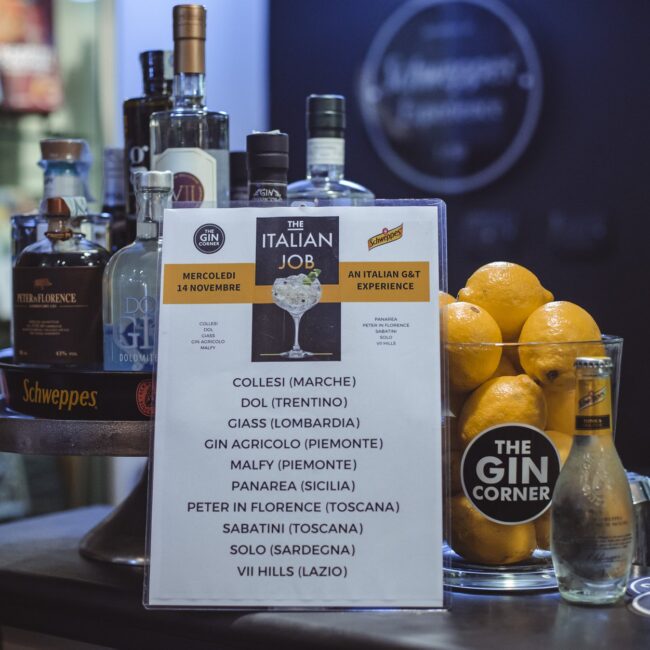 The Italian Job: an Italian Gin & Tonic Experience at The Gin Corner